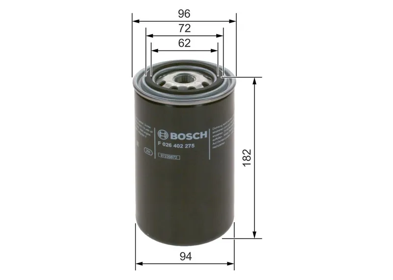 Bränslefilter BOSCH F 026 402 275