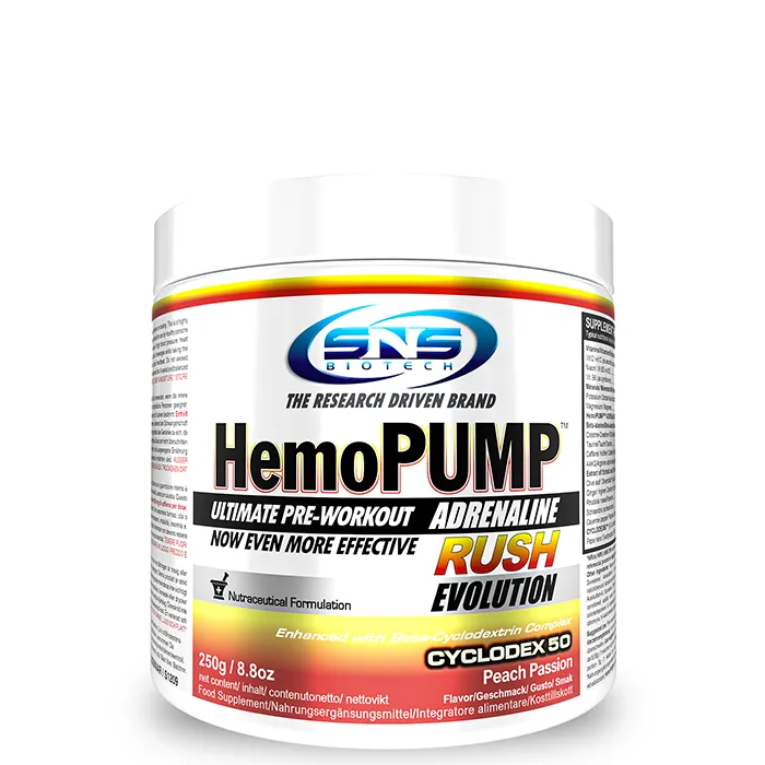 HemoPUMP Adrenaline Rush PWO 250 g - Blue Raspberry
