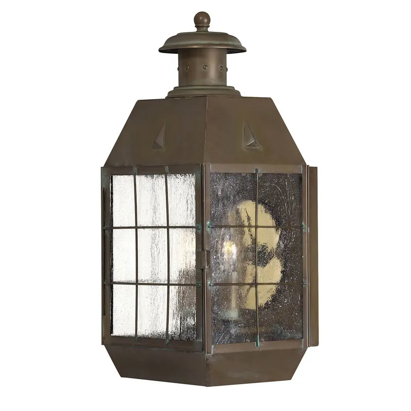 Elstead Lighting – Nantucket 42cm – Fasadbelysning – Antikmässing