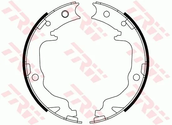 Handbromsbackar TRW GS8804