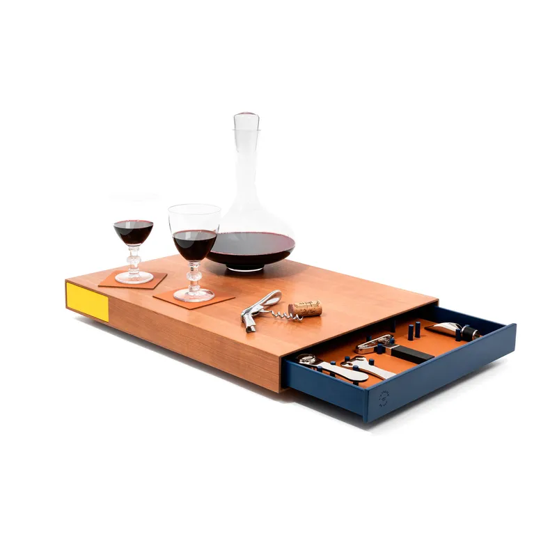 L atelier du vin L’Atelier du Vin Le Plateau vinset, körsbärsträ