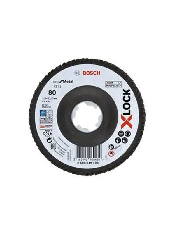 Bosch Best for Metal X571 Flap Disc grit 80