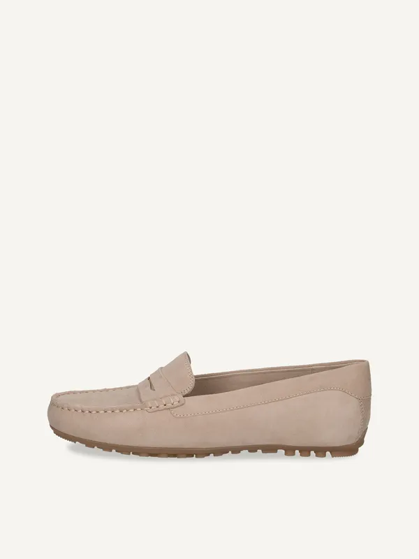 CAPRICE Moccasin, beige, made of Leather without heel, Size 39
