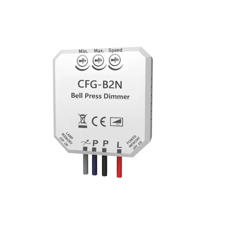 Inline LED Inbyggnads Dimmer – Push-dim, Korrespondens, Minne, 200W