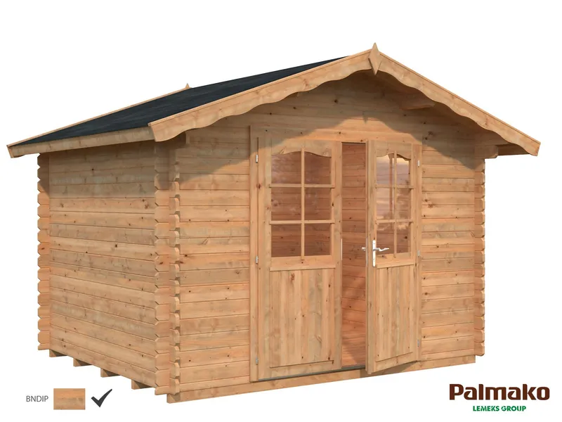 Palmako Vivian Stuga 7,2 m²/inv. 6,9 m², brun impregnerad