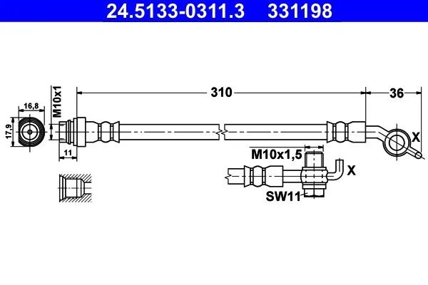 Bromsslang ATE 24.5133-0311.3