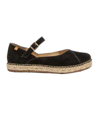 El Naturalista för kvinnor. 2N6791101005_001 Läder sandaler N679 S svart (37), Hud, Karta, Spänne, Casual
