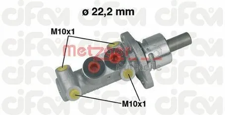 Huvudbromscylinder METZGER 202-302