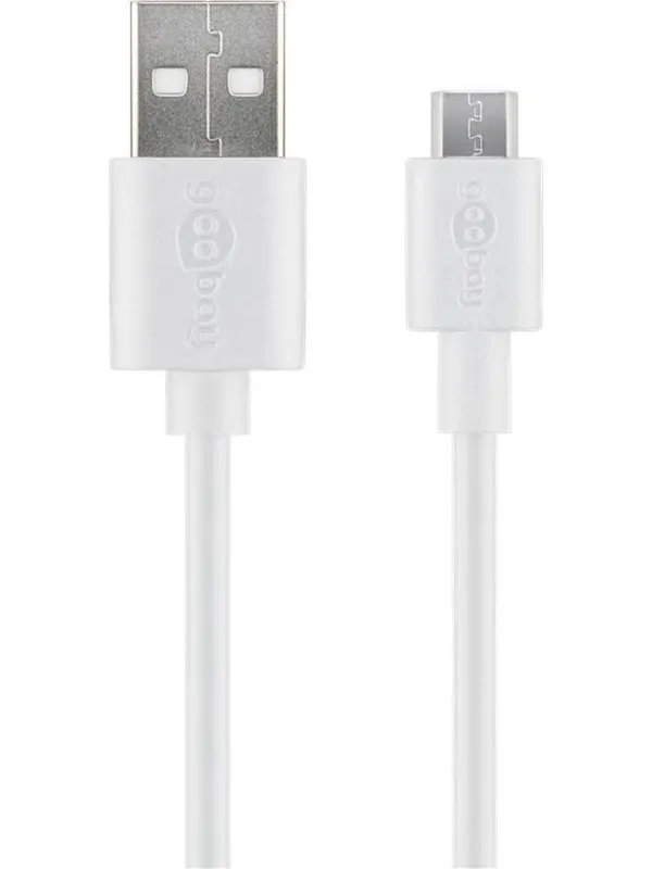 Pro USB-A USB Micro-B - 1m - Vit