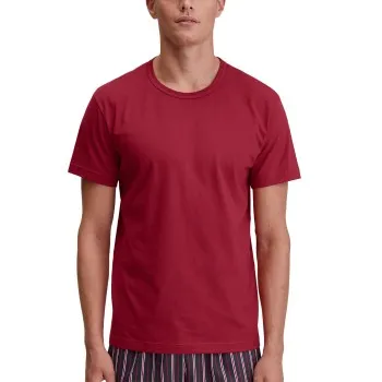 Calida Remix Basic Sleep T-shirt Röd bomull Small Herr
