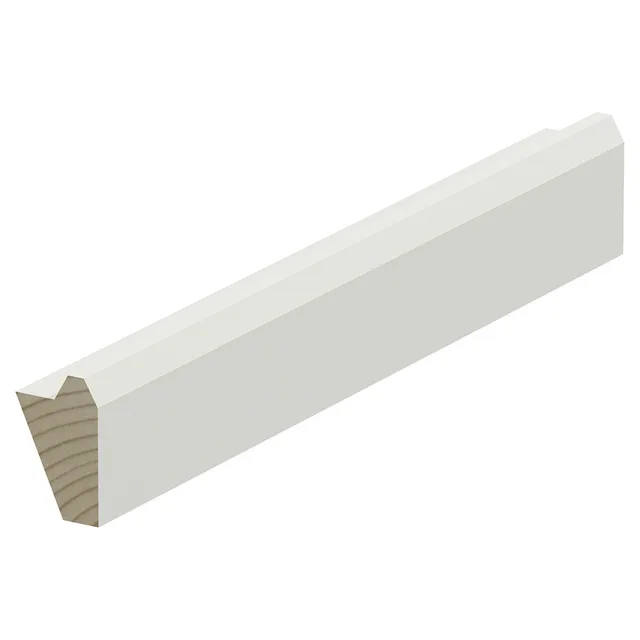 21X33 SKUGGLIST VITMÅL L=3,6M FURU RAW (10) | Beijerbygg Byggmaterial