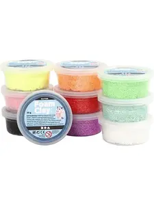 Foam Clay Mixade Färger Glitter