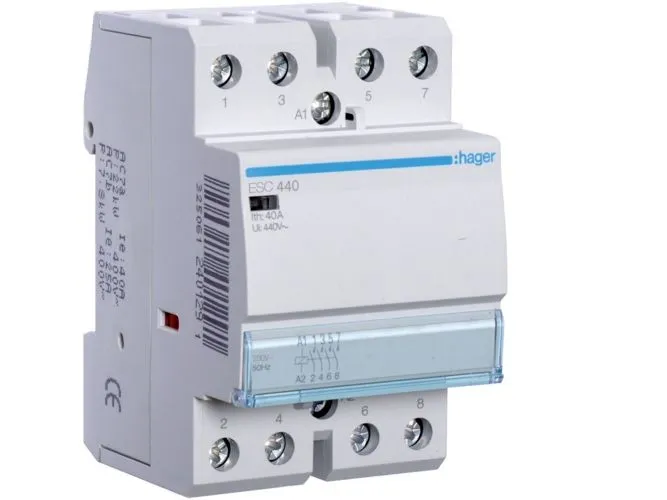 Hager Contactor 40a 4no 230v 3m