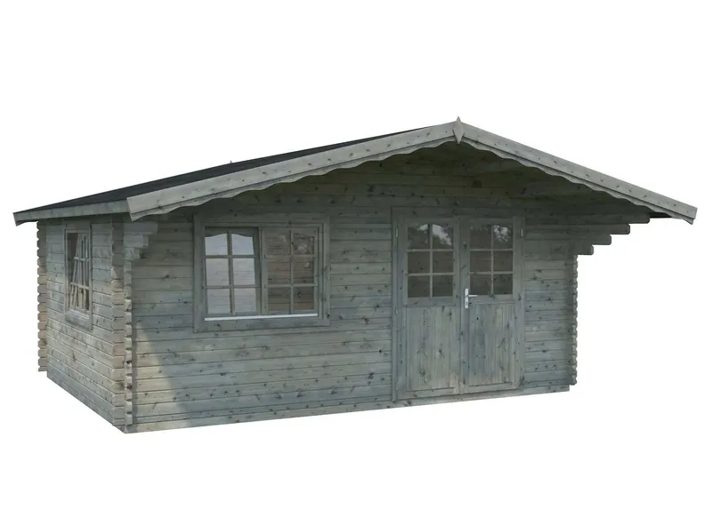 Palmako Sally Stuga 19,9 m²/inv. 19,1, grå impregnerad