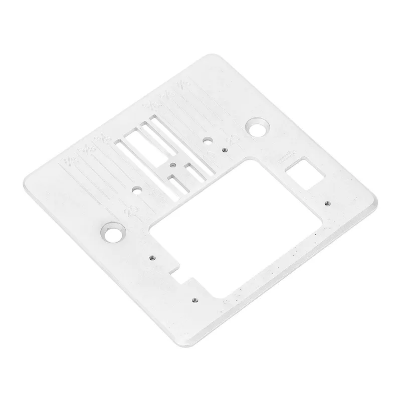 Nålplatta för symaskin Q235 Stål 7,8×7,7cm Raksöm Nålhålsplatta för Singer