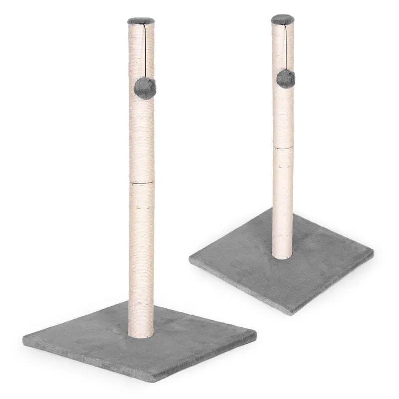 Stabil Kattskrapstolpe med Sisal och Plysch, 88 cm