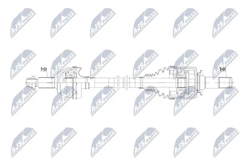 Drivaxel NTY NPW-LR-033