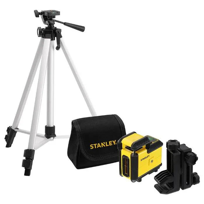STANLEY 360 Set Korslaserpaket med grön laser, stativ & väska