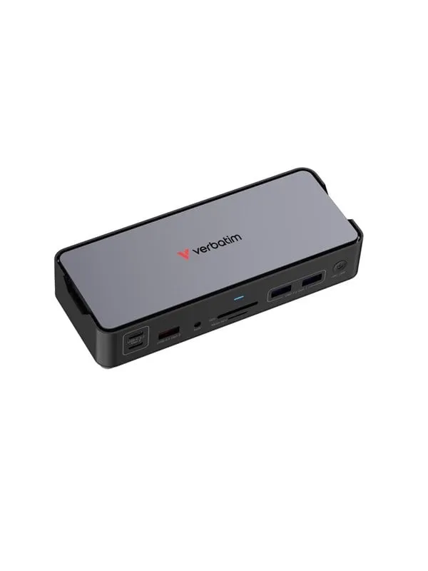 Verbatim Pro - docking station - USB-C - 2 x HDMI DP - 1GbE