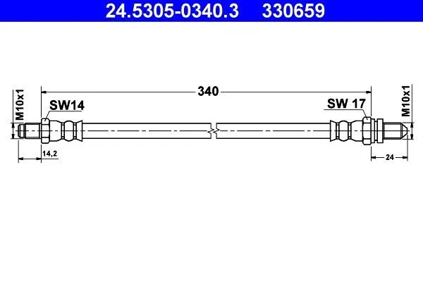 Bromsslang ATE 24.5305-0340.3
