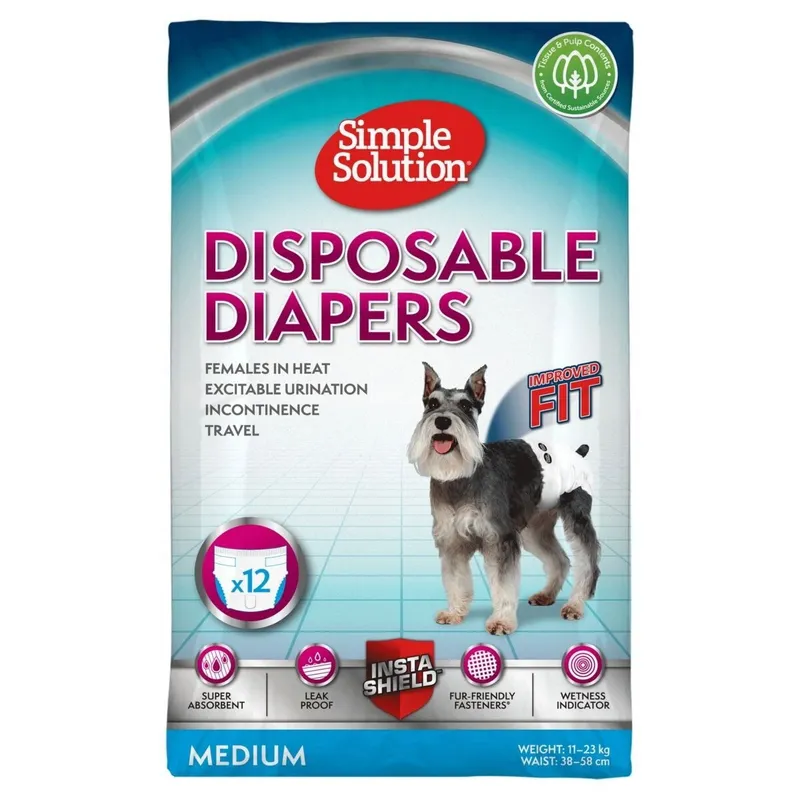 Simple Solution Disposable Hundblöjor 12-pack (#5849)