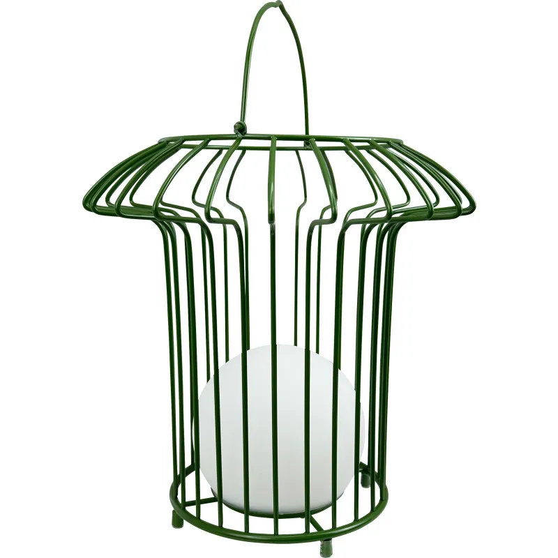 Dyberg Larsen - Basket 32cm - Portabel lampa - Grön