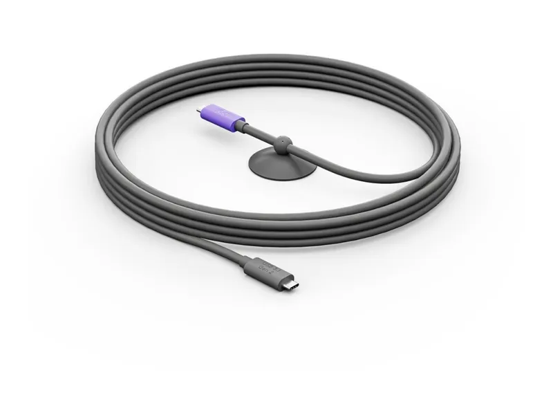 Logitech Kabel Activ Usb-c Ww-9006 - Meetup 2 Graphite 5m Usb-c Usb-c Grafit, Violett