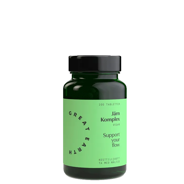 Great Earth Järn Komplex 25 mg 100 tabletter