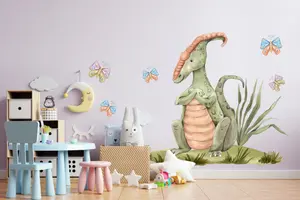 Väggdekal - Parasaurolophus dinosaurie