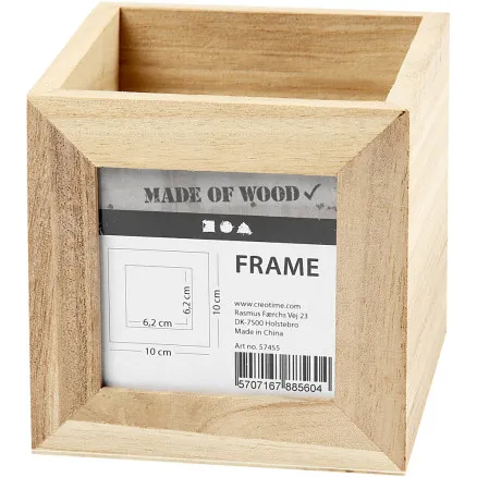 Creativ Company Wooden pencil box with photo frame