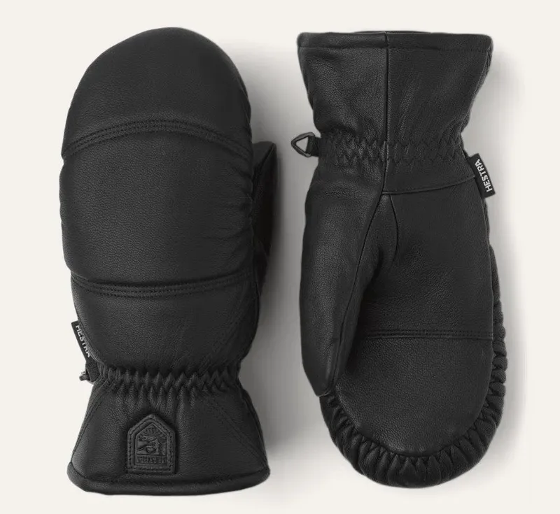 Hestra Leather Box Mitt Black (#8521)