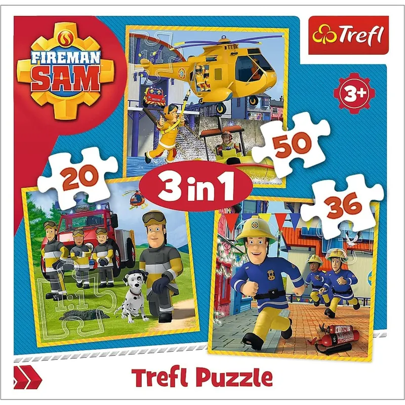 3in1 Barnpussel – Brandman Sam 20,36,50 bitar