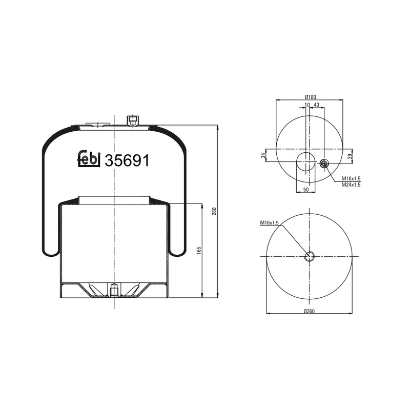 Luftbälg FEBI BILSTEIN 35691