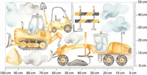 Väggdekal - Byggbuldozer