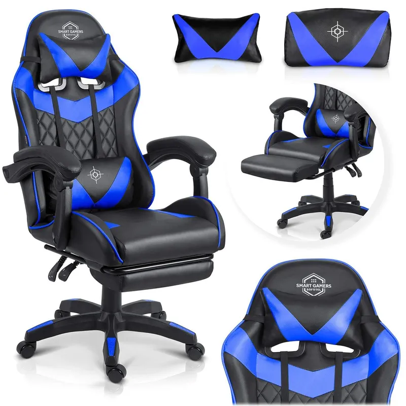 Sofotel Draknor II gamingstol svart och blå
