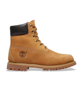 Timberland för kvinnor. TB1103617131 6 tum Premium vattentäta läderstövlar brun (41 W), Hud, Karta, Nyckelband, Casual