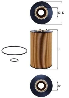 Oljefilter MAHLE OX 435D