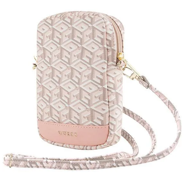 Guess GUWBZPGCSPGP Handväska Zip GCube Stripe - Rosa
