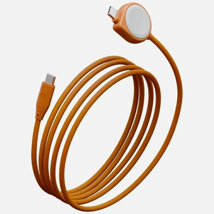 Energea USB-C till USB-C 60W Kabel 1.5m med Apple Watch Laddare