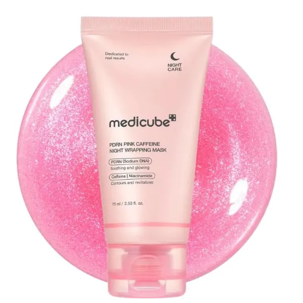Medicube – PDRN Pink Koffein Nattmask, 75 ml – intensiv nattmask