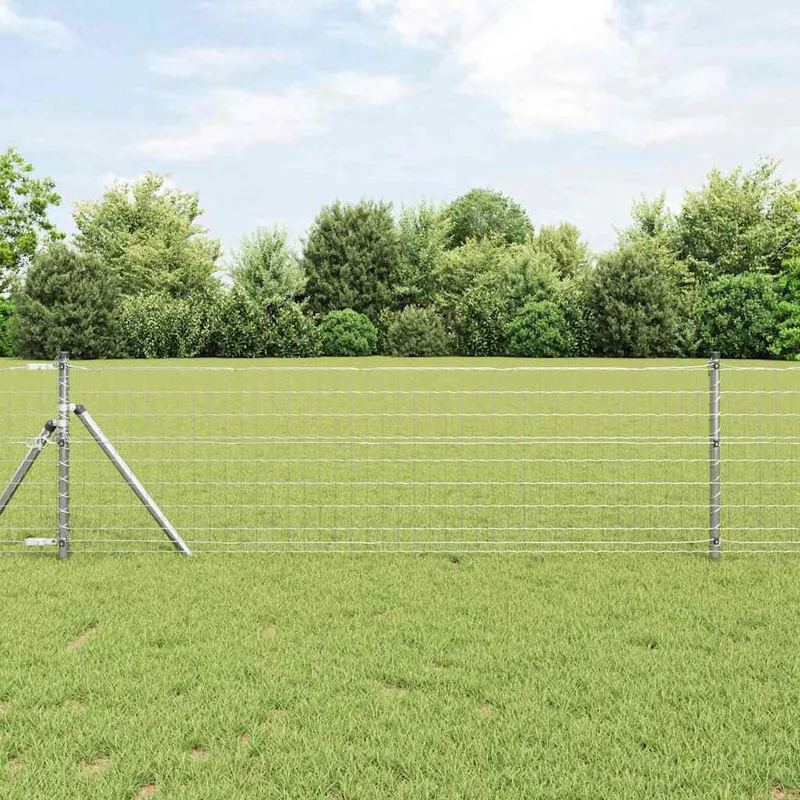 vidaXL Eurogärdsel 0,4 x 25 m PVC-belagt järn (#9004)