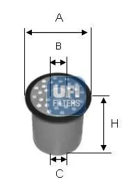 Bränslefilter UFI 24.388.00