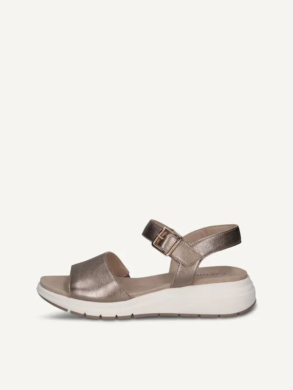 CAPRICE Sandal, brown, made of Leather without heel, Size 36 (#7331)