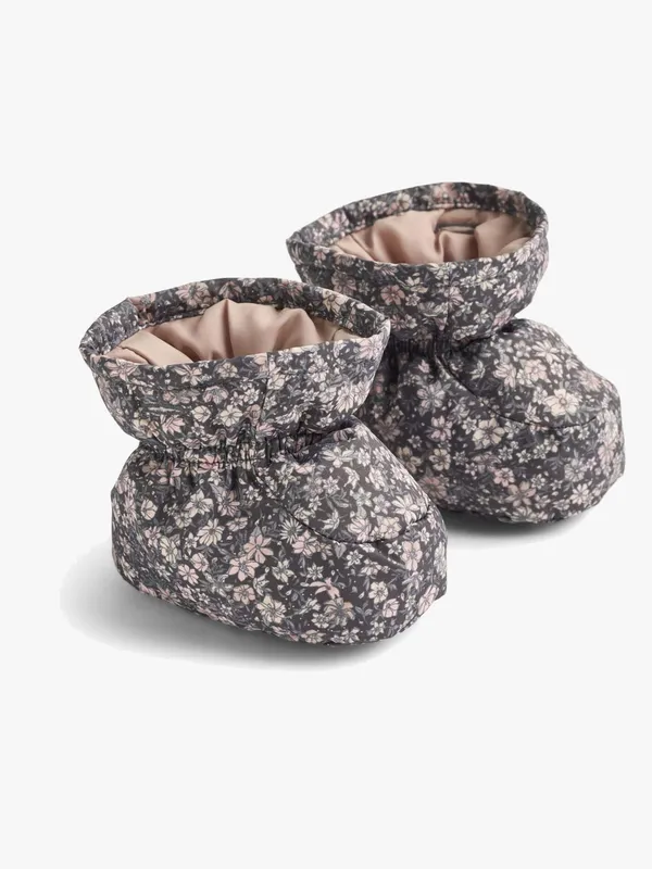 Wheat Fuffa Tossor, Dark Charcoal Flowers, 0-3 mån