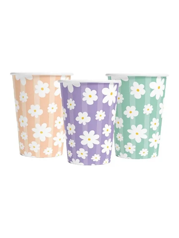 Pappersmuggar Daisies - 8-pack