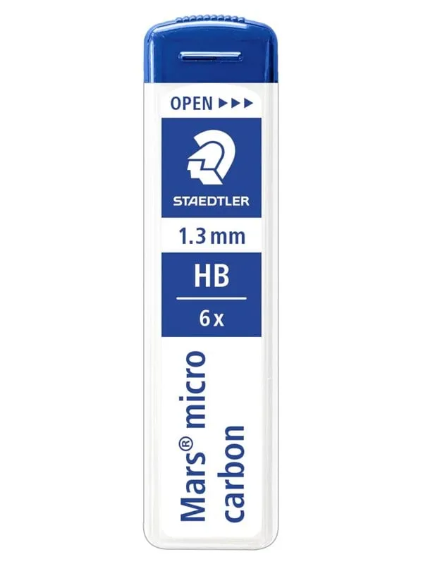 Staedtler Mech.pen.lead Mars micro 1.3 HB 12 x 6 pcs