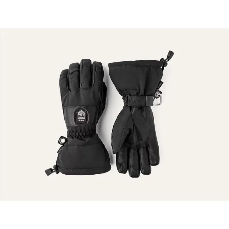 Hestra Heater Gauntlet - 5 Finger Black/Black