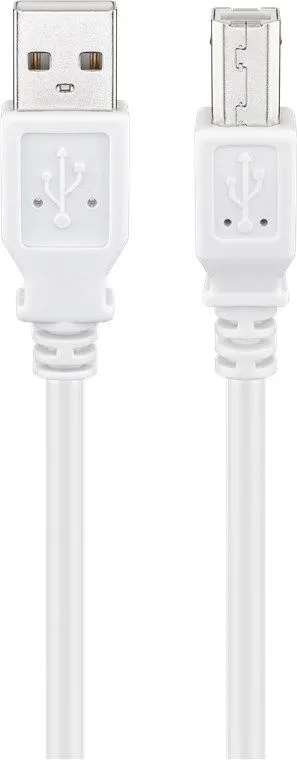 Pro USB-A USB-B 2.0 - 1m - Vit