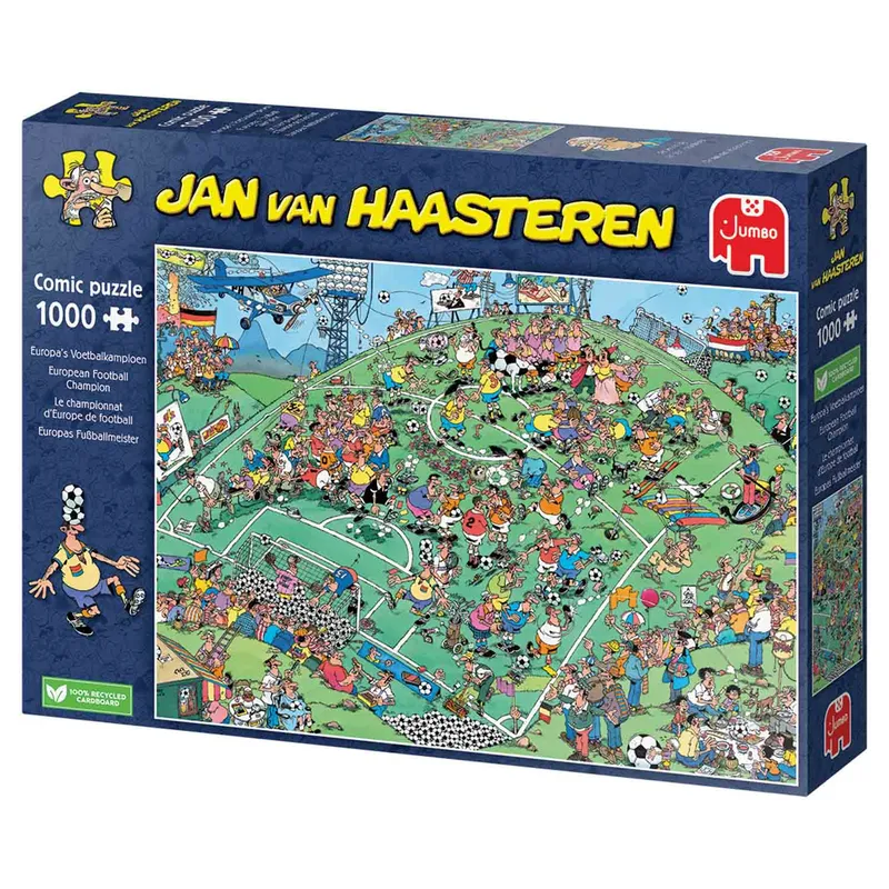 Jan Van Haasteren Pussel – Europamästare i fotboll 1000 bitar