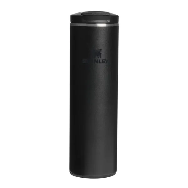 Stanley Transit Fliptop Mug, Svart, Rostfritt stål, Rostfritt stål, Silikon, Kaffe, Te, Juice, 6 h